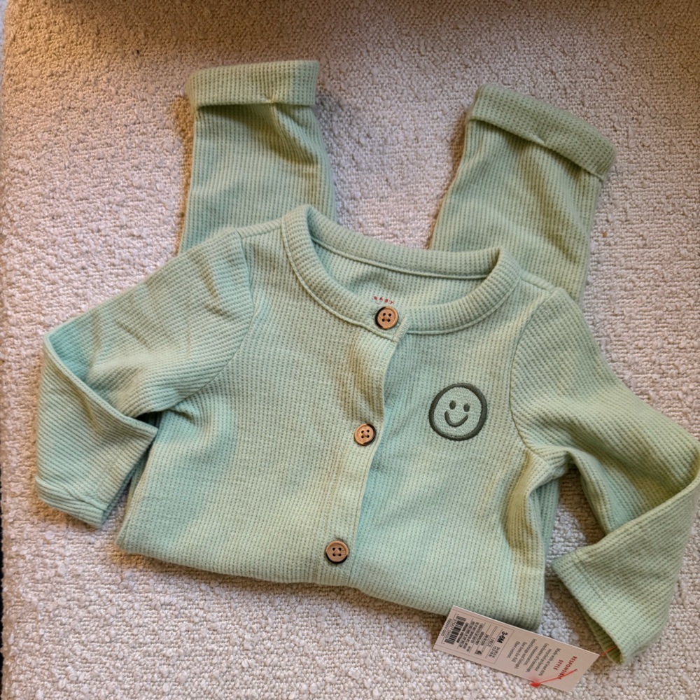 Cat & Jack ribbed romper, 3-6M NWT